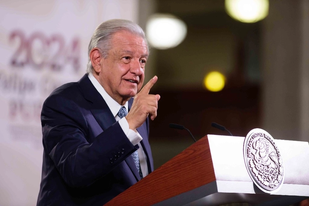 El presidente Andrés Manuel López Obrador consideró como “una vileza” el informe publicado por la Comisión Independiente de Investigación sobre la Pandemia del Covid-19, durante su conferencia desde Palacio Nacional, el 6 de mayo de 2024. Foto cortesía Presidencia
