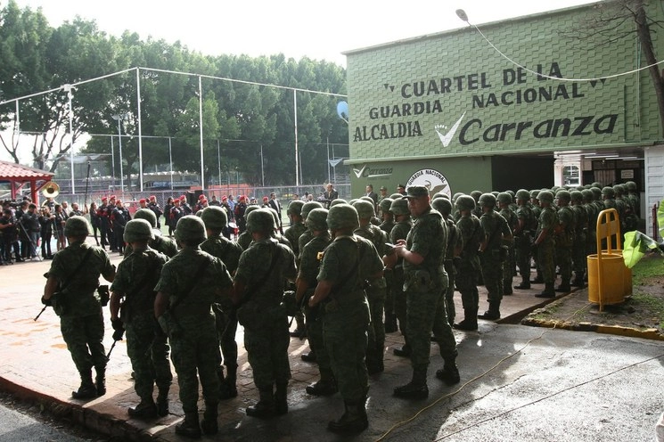Entrega de instalaciones a la Guardia Nacional, en el Deportivo Eduardo Molina, en la alcaldía Venustiano Carranza, el 12 de agosto de 2019. Foto María Luisa Severiano