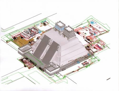 Mapa digital de la antigua Tenochtitlán. Foto cortesía del INAH