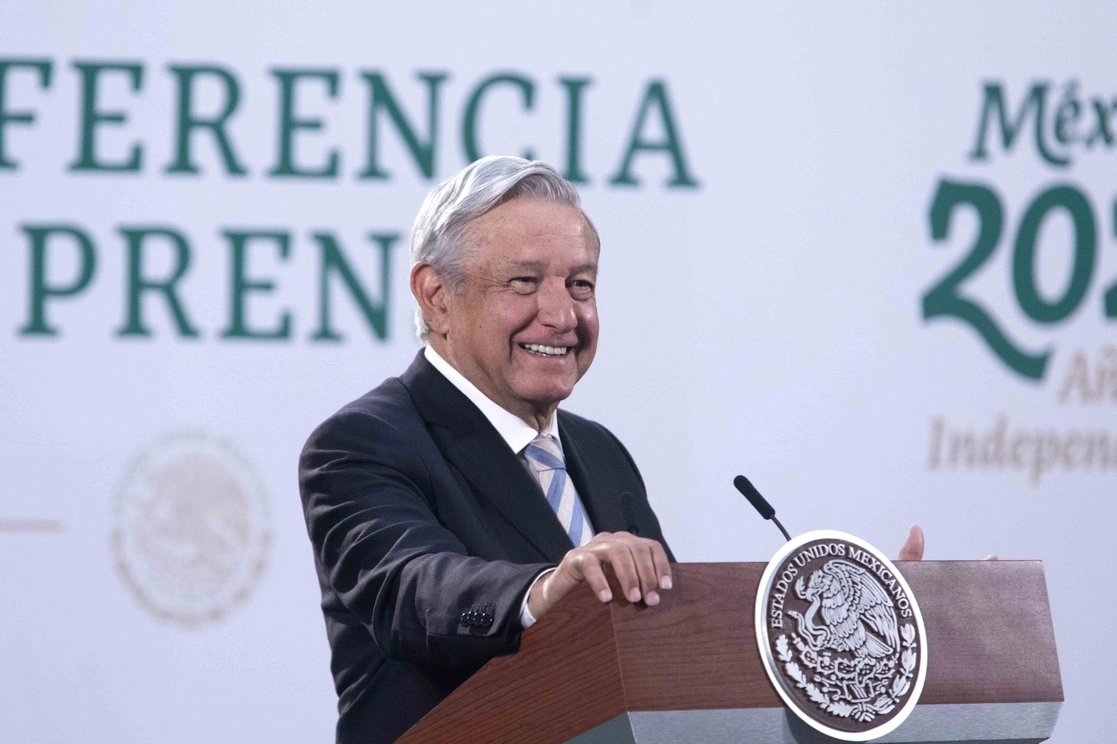 El presidente López Obrador durante su conferencia matutina desde Palacio Nacional, el 17 de marzo de 2021. Foto cortesía Presidencia