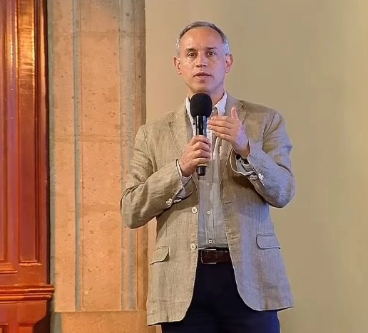 El subsecretario de Prevención y Promoción de la Salud, Hugo López-Gatell durante conferencia de prensa. Fotograma tomado del video emitido por el Gobierno de México