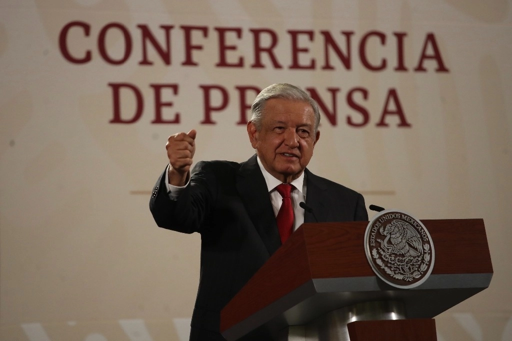El presidente Andrés Manuel López Obrador durante su conferencia matutina, en septiembre de 2023. Foto Yazmín Ortega Cortés