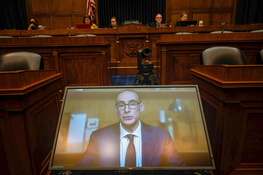 Christopher Calamari, director ejecutivo de Abbott Nutrition en su audiencia frente a una comisión del Congreso, en Washington. Foto Ap
