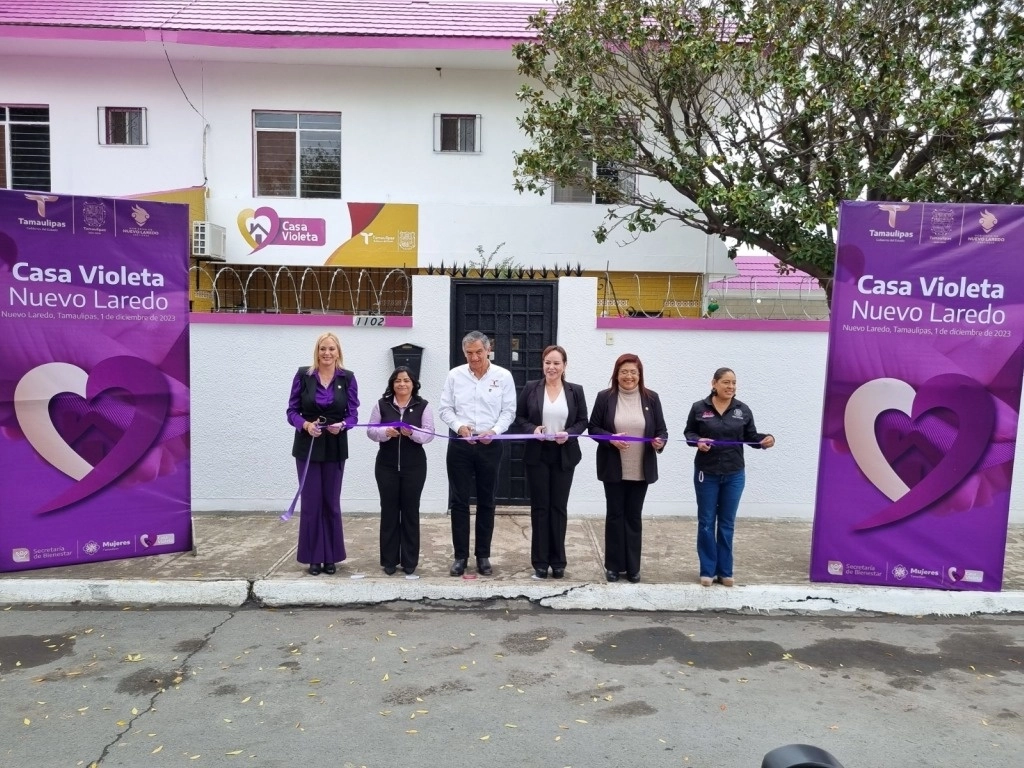 El gobierno de Tamaulipas abrió la tercera Casa Violeta en la entidad para mujeres víctimas de violencia. Foto La Jornada