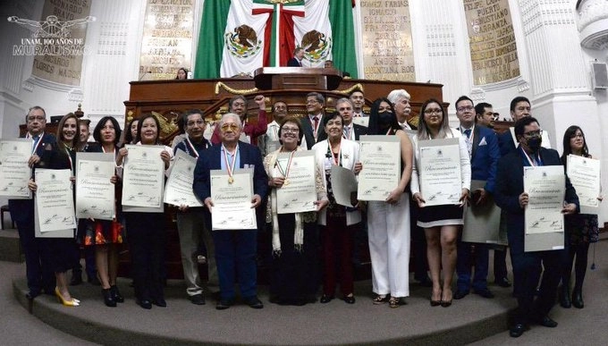 Fueron 9 los universitarios galardonados. Foto DGCS UNAM