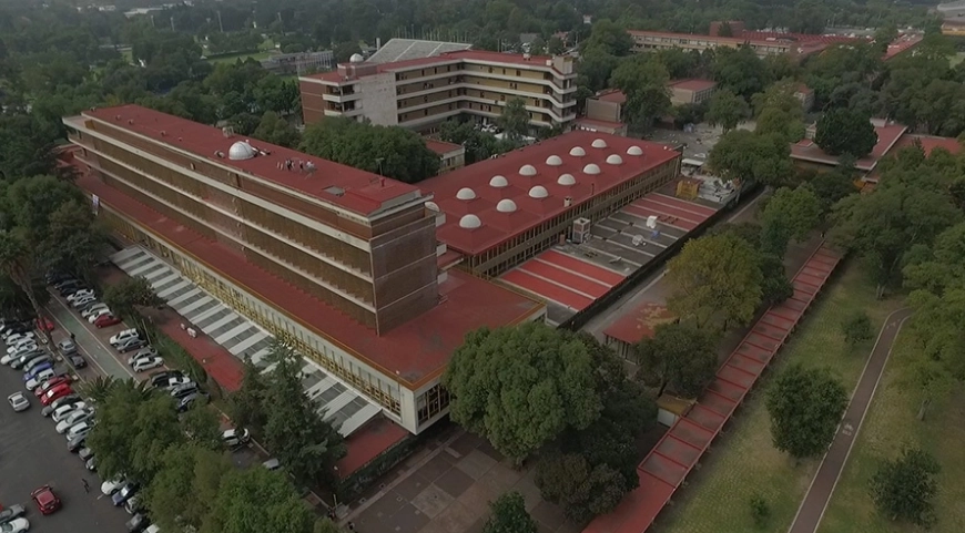 Vista aérea de la Facultad de Ingeniería de la UNAM. Foto tomada del sitio web http://www.fi-a.unam.mx/