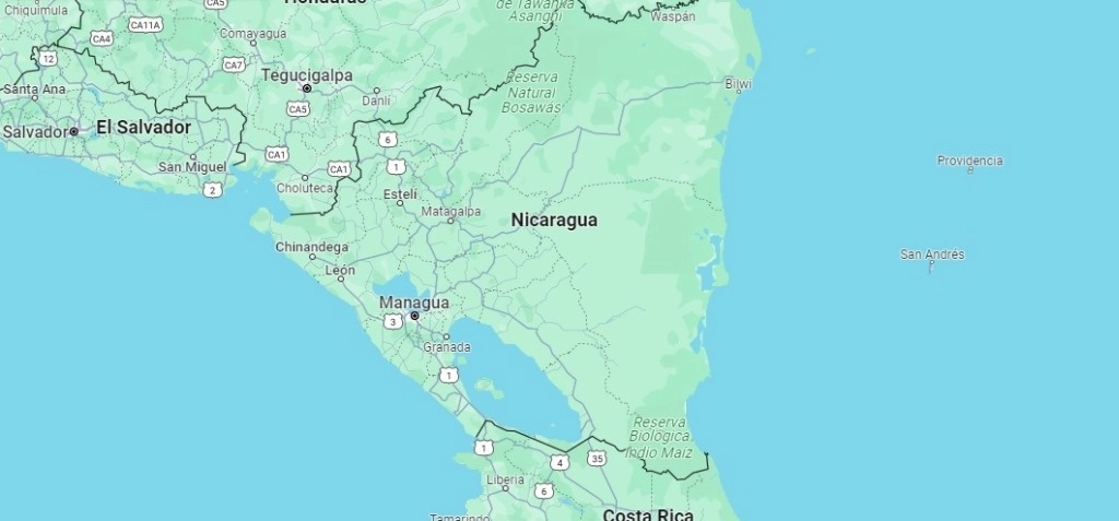 Los pasajeros accidentados en Matagalpa, Nicaragua, eran campesinos de las comunidades de Rancho Grande y Waslala. Foto Tomada de Google Maps
