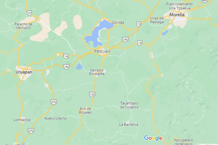 En el tramo de Uruapan a Lázaro Cárdenas de la autopista Siglo XXI en Michoacán se ha detectado accidentes frecuentes. Foto Google Maps 