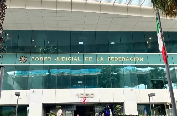 Fachada de la sede del Poder Judicial de la Federación en Periférico Sur, 1950, en la Ciudad de México. Foto Luis Castillo / archivo