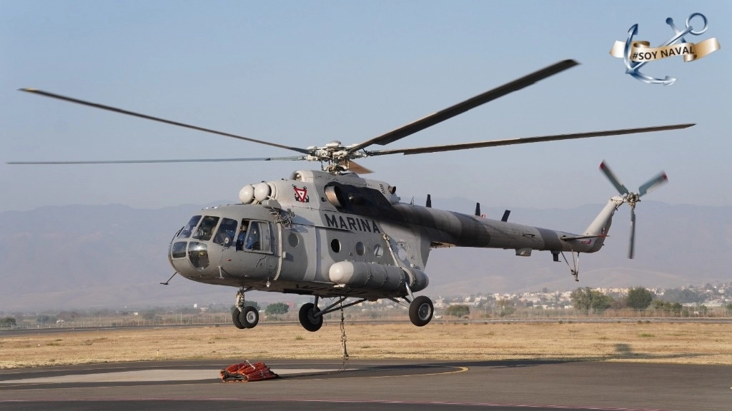 El aterrizaje de emergencia del helicóptero de la Semar en Culiacán, Sinaloa, se realizó para revisar y descartar anomalías en la nave luego del incidente. Foto Tomada de X @SEMAR_mx / Archivo