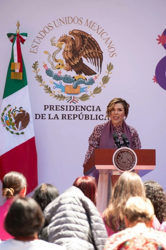  Marina del Pilar reconoció la labor de las trabajadoras mexicanas que día con día levantan la industria, el campo y los servicios. Foto cortesía