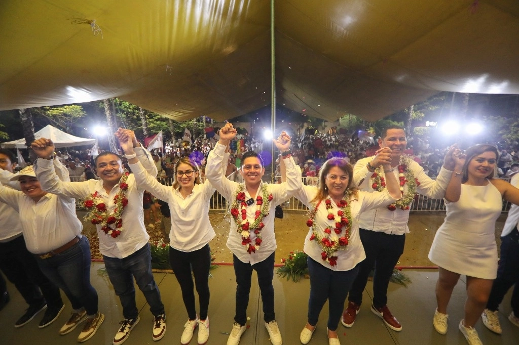 Cierre de campaña de la candidata de Morena en Morelos, Margarita González Saravia. Foto Rubicela Morelos