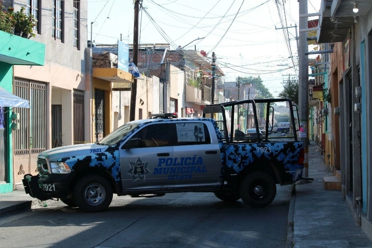 Patrullaje en calles de Celaya. Foto Cuartoscuro/ archivo