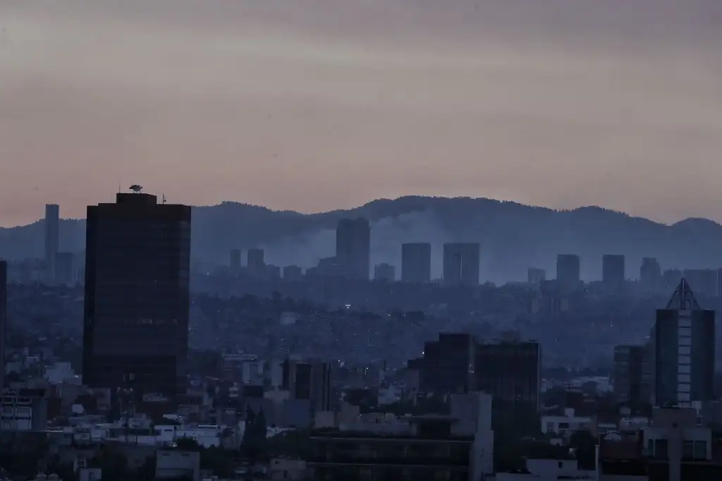 Vista de la CDMX esta tarde. Foto: Marco Peláez