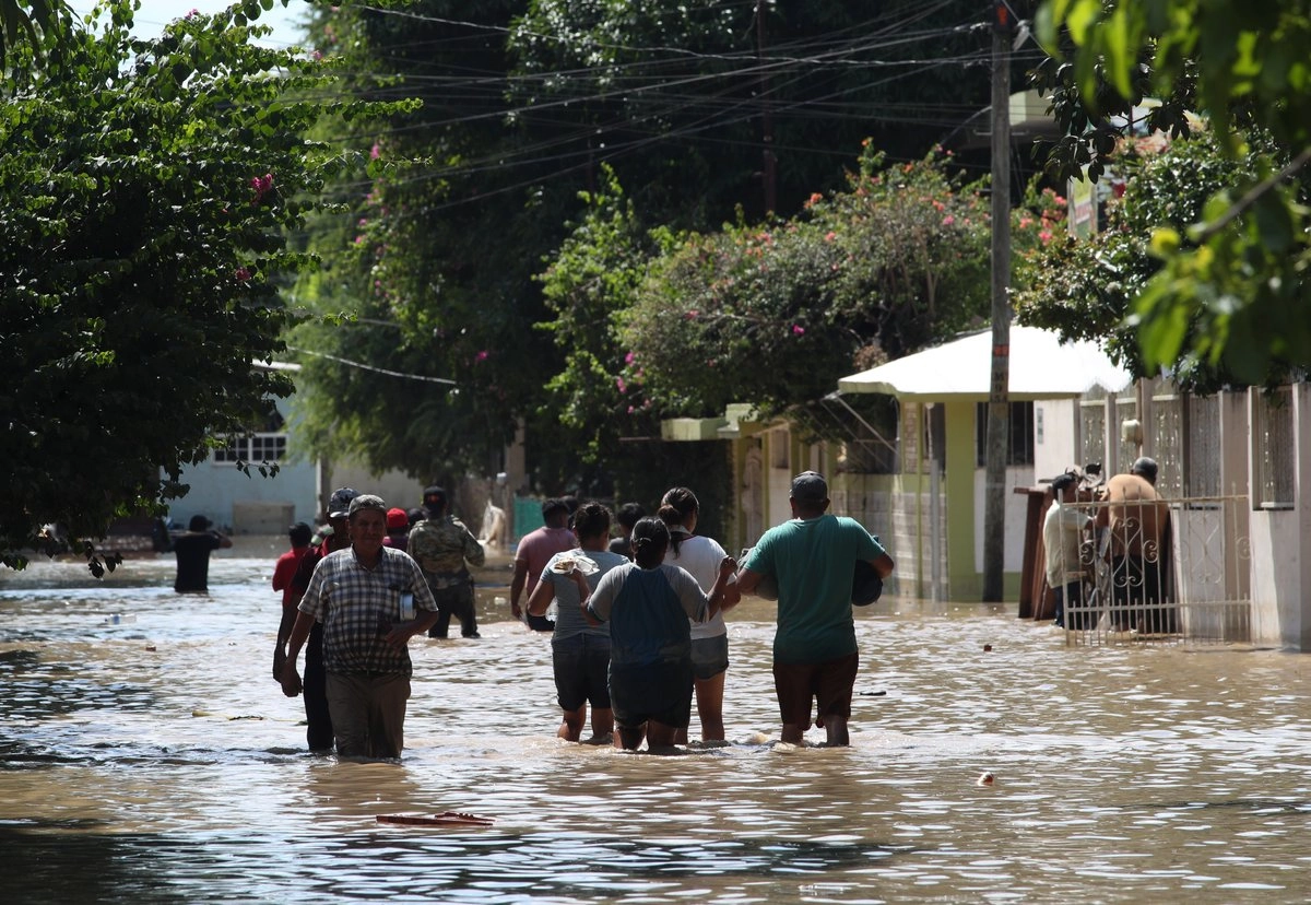 Damnificados por lluvias en Veracruz. Foto 