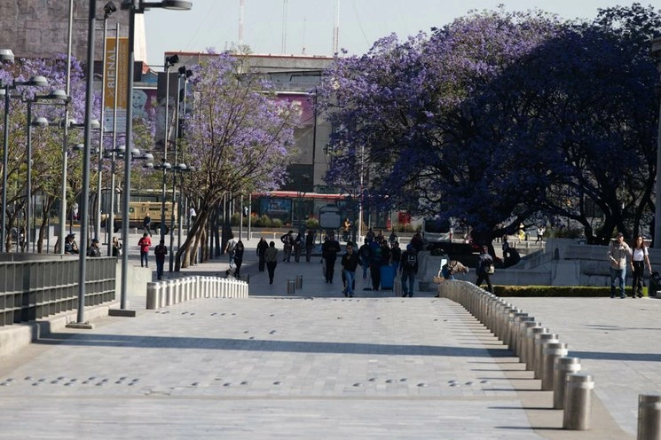 En la Alameda Central este martes. Foto Pablo Ramos
