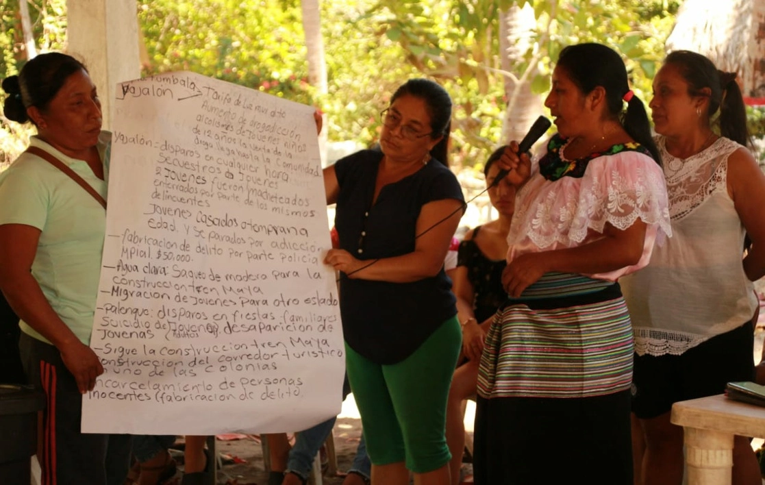 Tercera asamblea del Movimiento de Mujeres en Defensa de la Madre Tierra y de Nuestros Territorios que se llevó a cabo en el municipio de Tonalá, Chiapas. Foto La Jornada