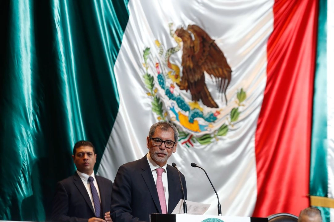 Edgar Amador Zamora comparece ante la Comisión de Hacienda de la Cámara de Diputados para ratificar su nombramiento como nuevo secretario de Hacienda y Crédito Público, en la Ciudad de México, el 12 de marzo de 2025. Foto 