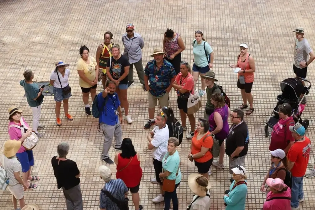 Turistas estadunidenses en imagen de archivo. Foto 