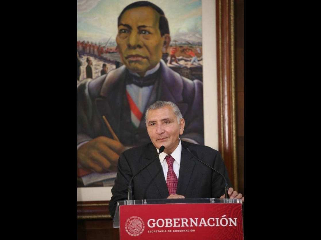 El secretario de Gobernación, Adán Augusto López, el pasado 30 de agosto cuando asumió el cargo. Foto María Luisa Severiano