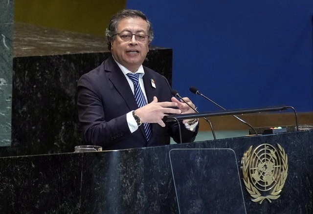 Gustavo Petro, presidente de Colombia, ha denunciado amenazas de muerte. Foto Ap