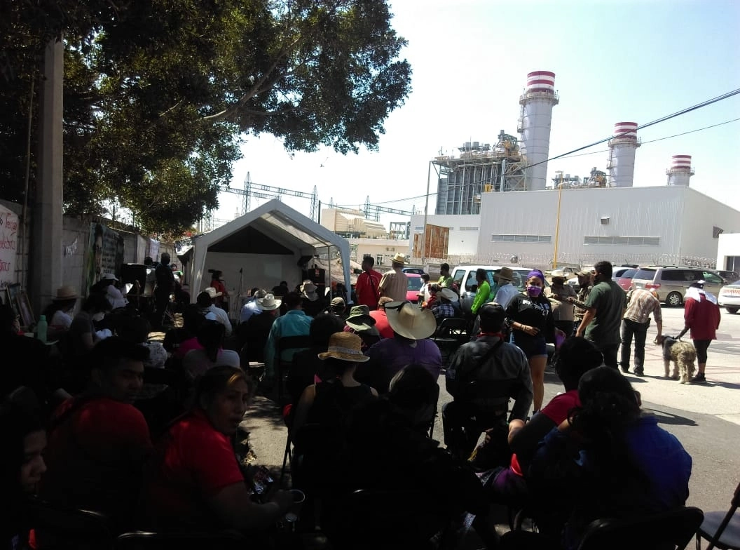 Durante el Encuentro Nacional e Internacional por la Vida, la Defensa del Agua, contra el Coronavirus y contra los Megaproyectos en Huexca, el 22 de febrero de 2021. Foto Rubicela Morelos
