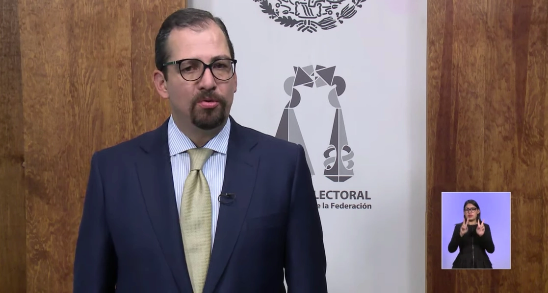 El magistrado José Luis Vargas durante su mensaje a medios de comunicación. Fotograma tomado del video emitido por Youtube