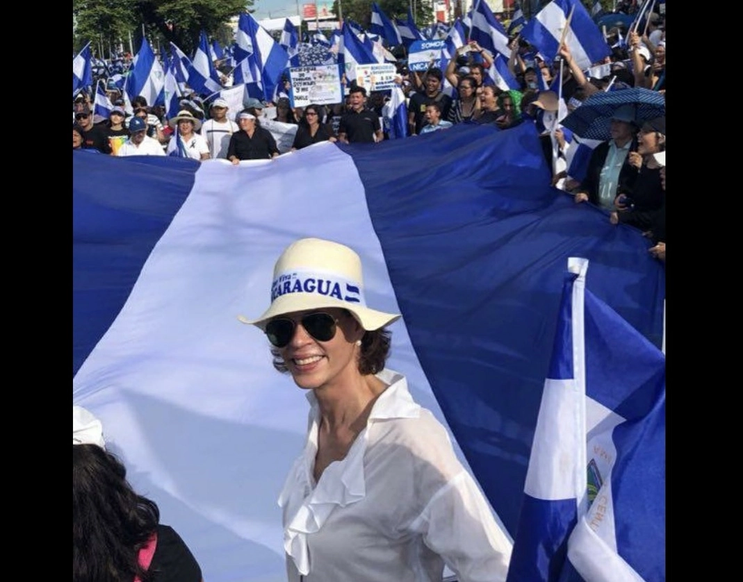 La postulación presidencial de Cristiana Chamorro está en riesgo por las acusaciones  en su contra por lavado de dinero. Foto Tomada del Twitter @chamorrocris