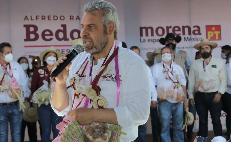 Alfredo Ramírez Bedolla, candidato de Morena a la gubernatura de Michoacán. Foto tomada de la página de Facebook @alfredoramirez.b