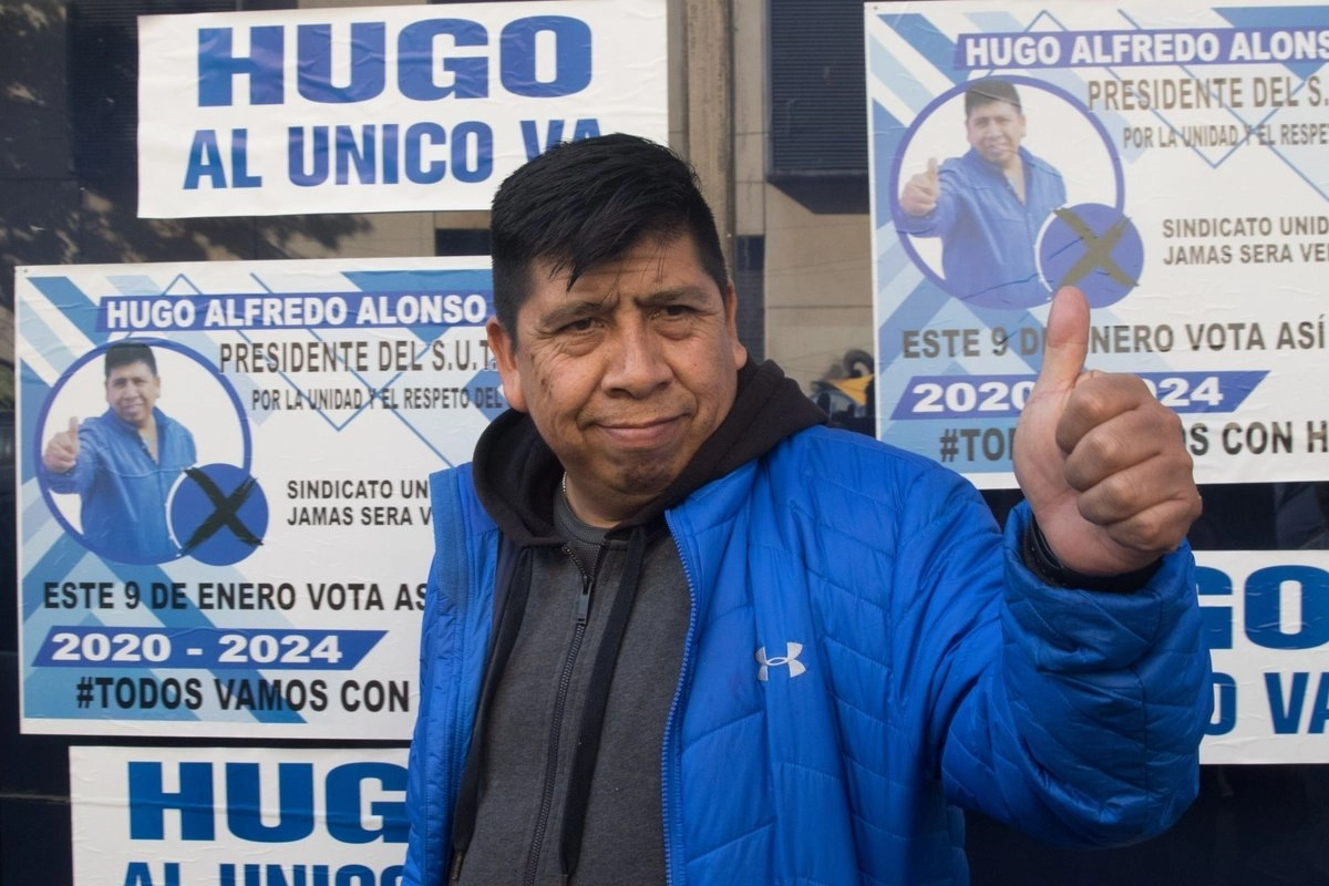 Integrantes del SUTGCDMX señalan a Hugo Alonso Ortiz de querer apoderarse del gremio por medio de una elección fraudulenta, en la que se presenta como candidato único. Foto 