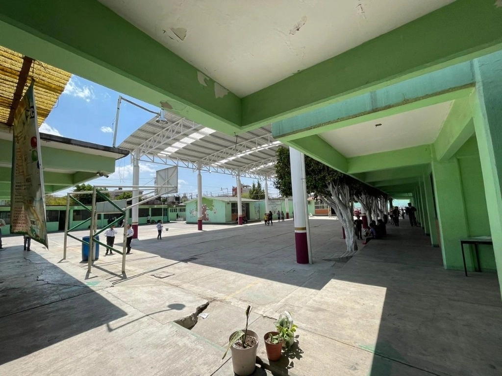 Las inconformidades ocurren en el turno vespertino de la escuela primaria Manuel Gutiérrez Nájera, en Chimalhuacán, estado de México. Foto ‘La Jornada’ 