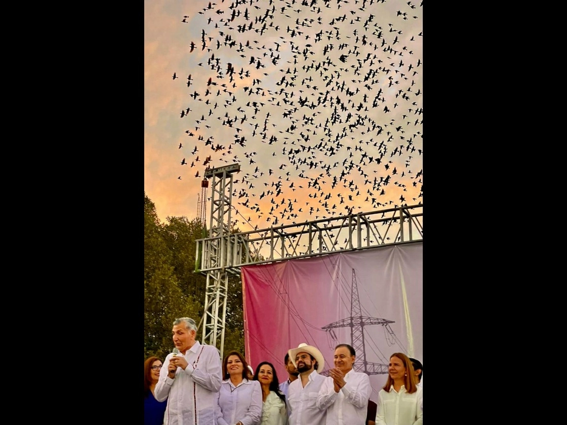 El titular de la SG encabezó un mitin ayer en Hermosillo, Sonora, donde habló sobre la iniciativa eléctrica y la revocación de mandato. Foto ‘La Jornada’




