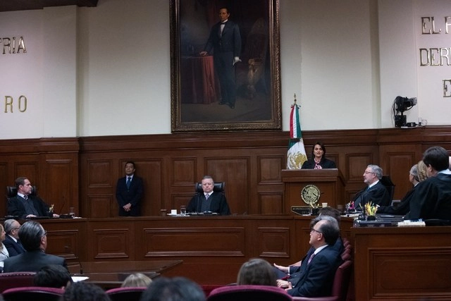Sala de sesiones de la SCJN en imagen de archivo. Foto Pablo Ramos