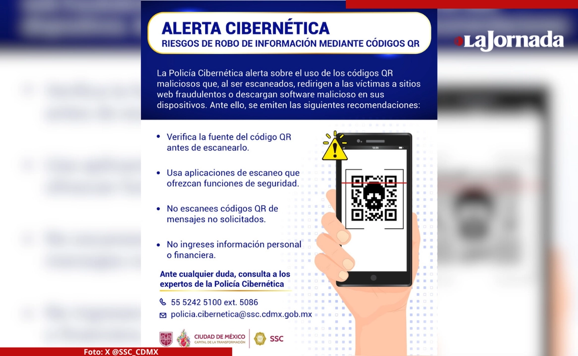 Los modus operandi más reportados son a través de páginas falsas que realizan phishing, mensajes con links de descarga, códigos QR que introducen malware a los dispositivos móviles. Foto