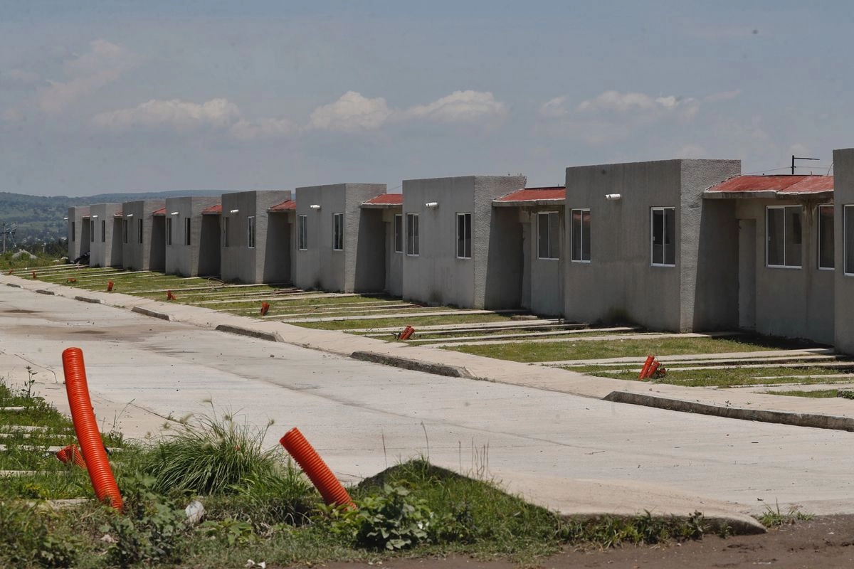 Aspecto de vivienda abandonada por desarrolladores en la zona de Zumpango, Edomex, fraccionamiento La Trinidad y Santiago Zumpango, Estado de México. Foto