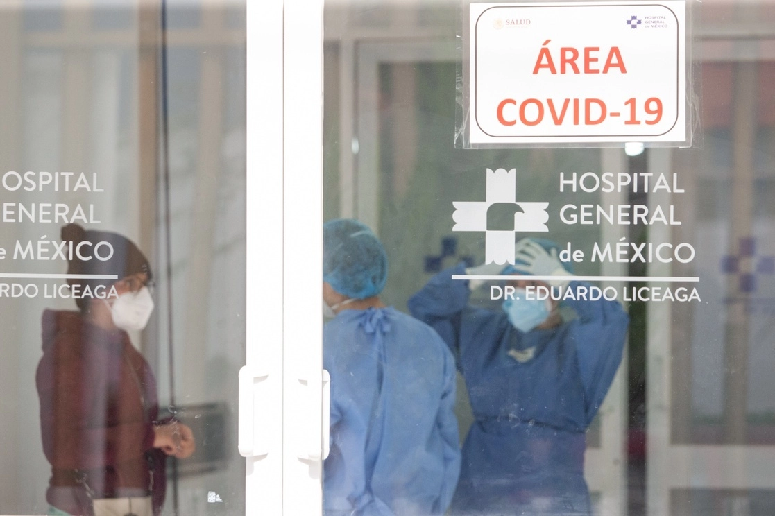 Área Covid del Hospital General de México. Foto Pablo Ramos/ archivo