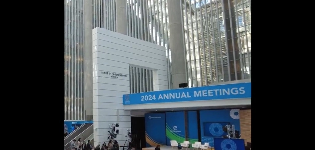 Reunión anual del Banco Mundial. Foto de su perfil de X