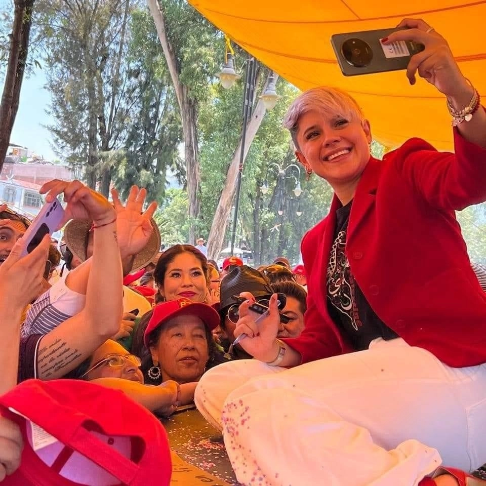 Postulada por la alianza Sigamos Haciendo Historia, Circe Camacho Bastida será la primera mujer en dirigir la alcaldía Xochimilco. Foto Tomada de Facebook Circe CB (Circe Bastida)