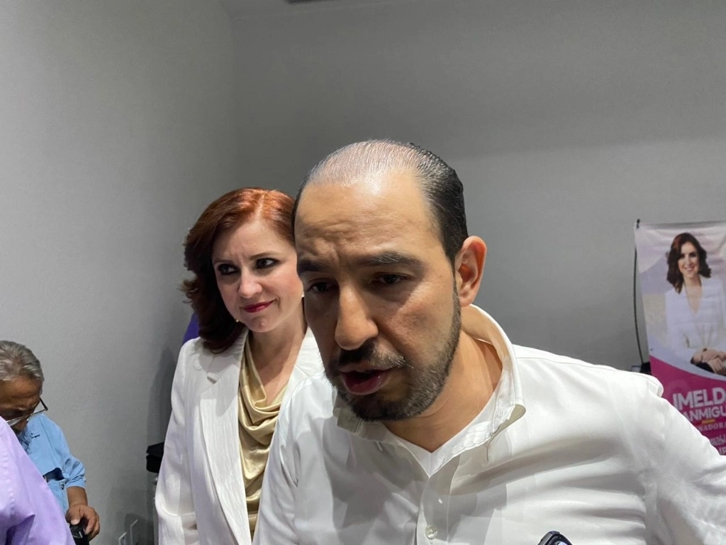 Marko Cortés, dirigente nacional del PAN, mostró su respaldo a los aspirantes de su partido a las presidencias municipales de Tamaulipas, así como los aspirantes al Senado y a la Cámara de Diputados tanto local como federal. Foto Carlos Figueroa 