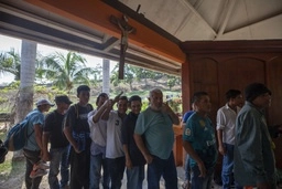 Migrantes hondureños en albergue Belen, ubicado en Tapachula, Chiapas. Foto Víctor Camacho/ Archivo