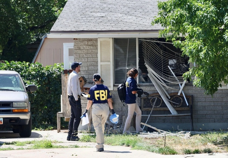 Agentes del FBI mataron a tiros a un hombre de Utah que emitió amenazas en contra del presidente Joe Biden, previo a su visita a la ciudad estadunidense, el 9 de agosto de 2023. Foto Ap
