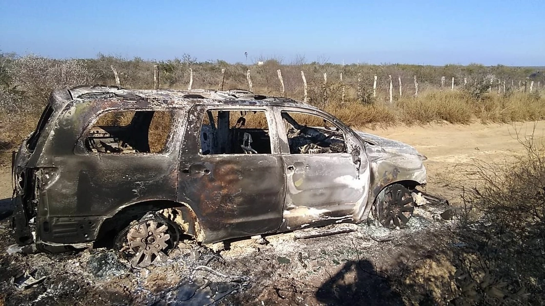 El pasado 22 de enero se hallaron al menos 19 cuerpos y vehículos calcinados en el poblado de Santa Anita, del municipio de Camargo, Tamaulipas. Foto Cuartoscuro