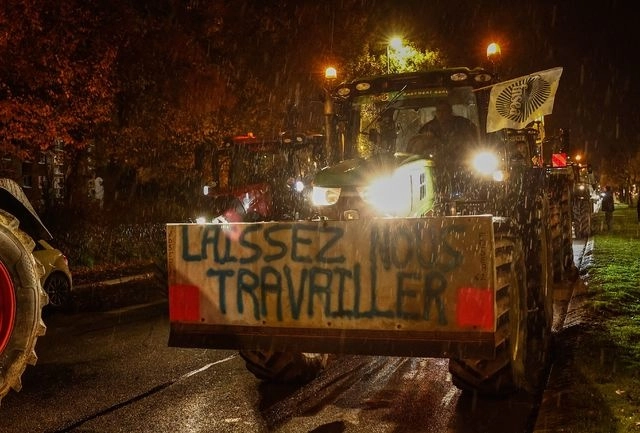 El gobierno francés respalda del protesta de los agricultores sobre las disposiciones del Mercosur. Foto Afp
