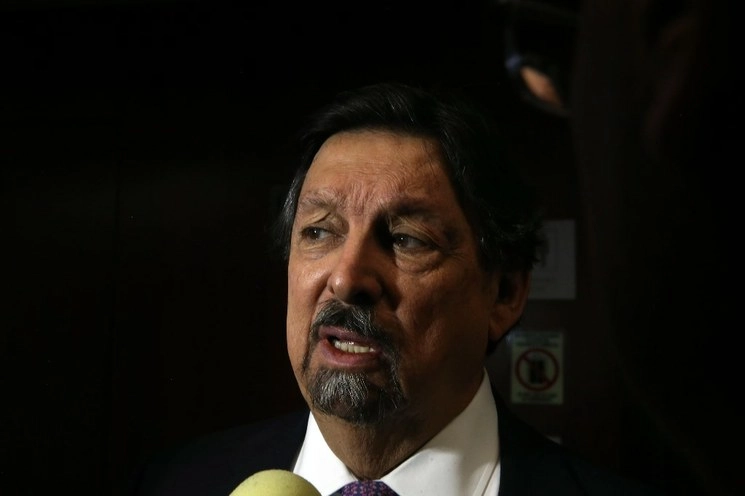 Napoleón Gómez Urrutia en la sesión ordinaria del Senado el 5 de marzo del 2020. Foto Jesús Villaseca
