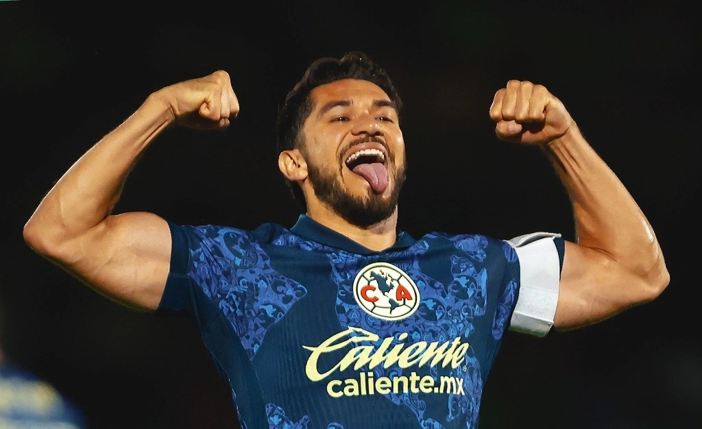 Aitor García (4) abrió el marcador en el estadio Olímpico Benito Juárez, pero Henry Martín igualó el marcador (20) con un remate de cabeza. Foto @ClubAmerica
