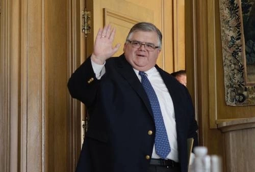 Agustín Carstens, quien fuera gobernador del Banco de México, fue galardonado con el Premio Rey de España. Foto Yazmín Ortega/Archivo