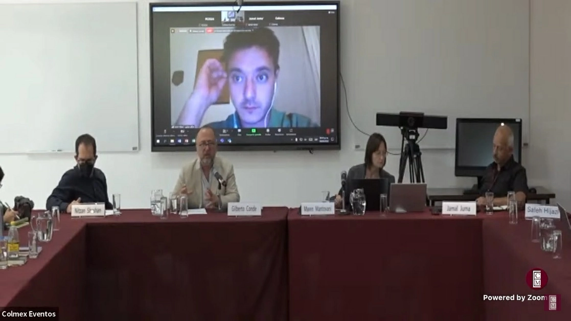 Se realizó el coloquio "Israel – Palestina: Un régimen de Apartheid". Imagen tomada del video transmitido en redes sociales