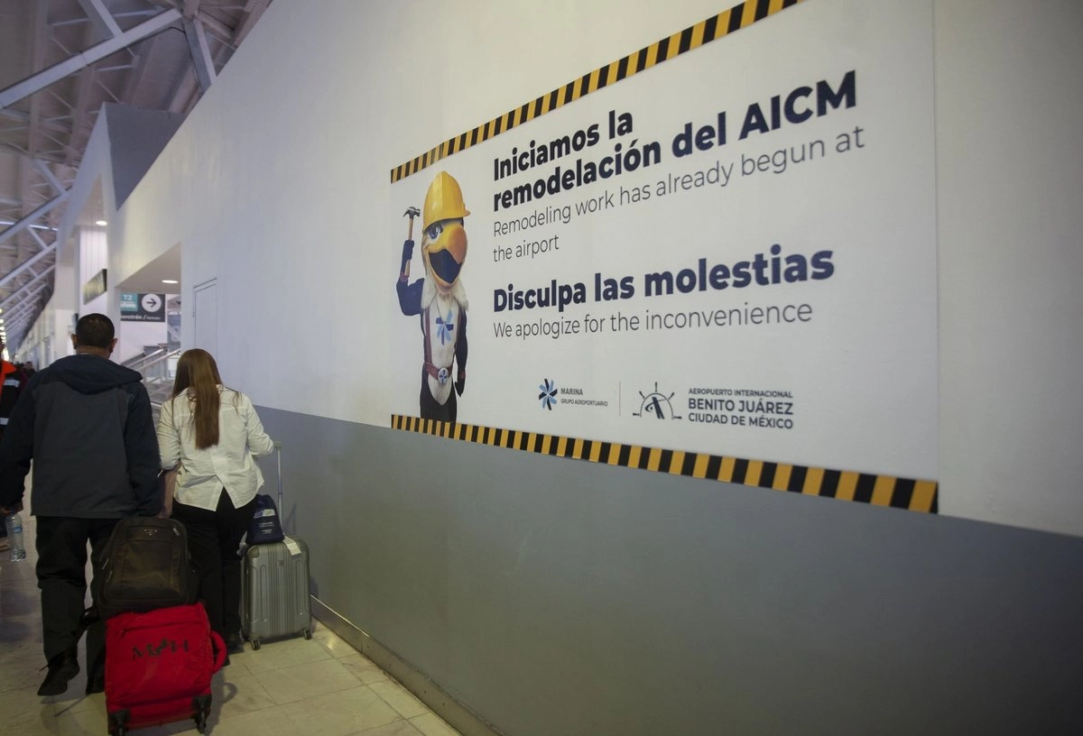 Los trabajos de remodelación en el AICM se terminarán de noviembre a diciembre de este año. 