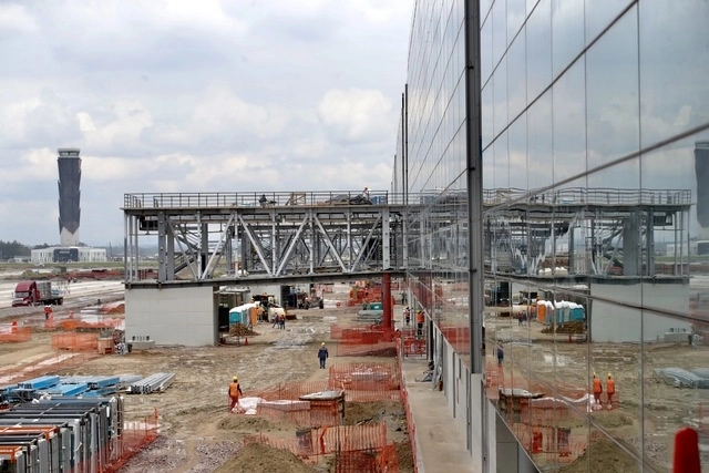 Obras del AIFA en imagen de archivo. Foto Luis Castillo 