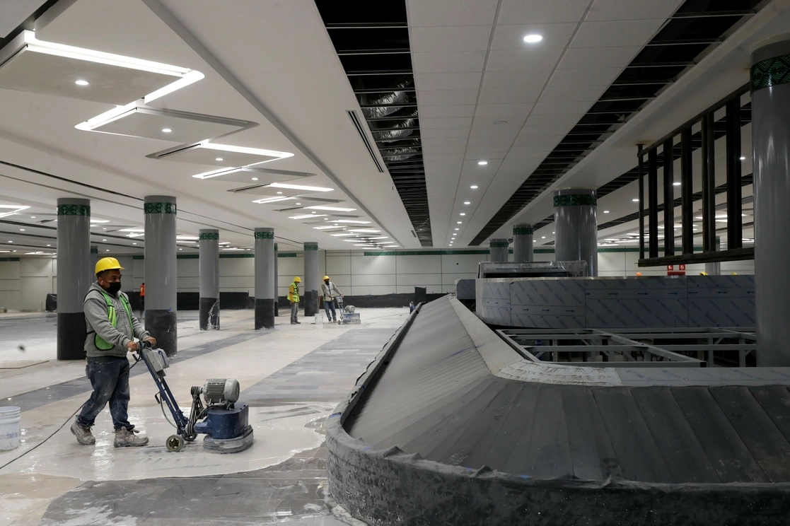 Perspectiva de las instalaciones del AIFA el pasado 01 de febrero de 2022. Foto Roberto García